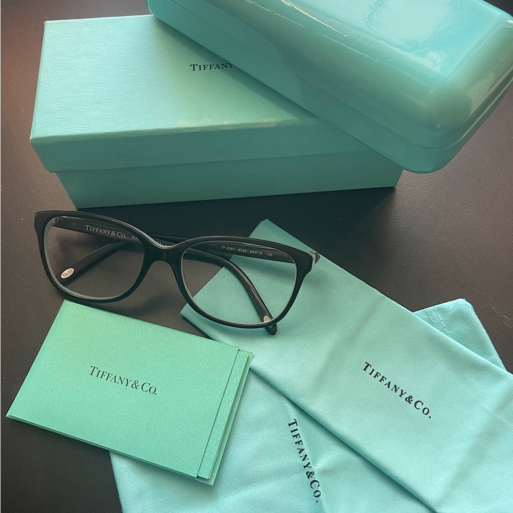 Tiffany & Co. TF 2097 8055 Blue/Black/Silver Rectangular Eyeglasses